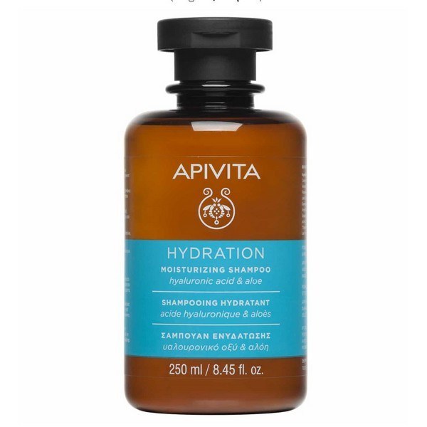 Apivita Moisturizing Shampoo - Σαμπουάν Ενυδάτωσης με Υαλουρονικό Οξύ & Αλόη