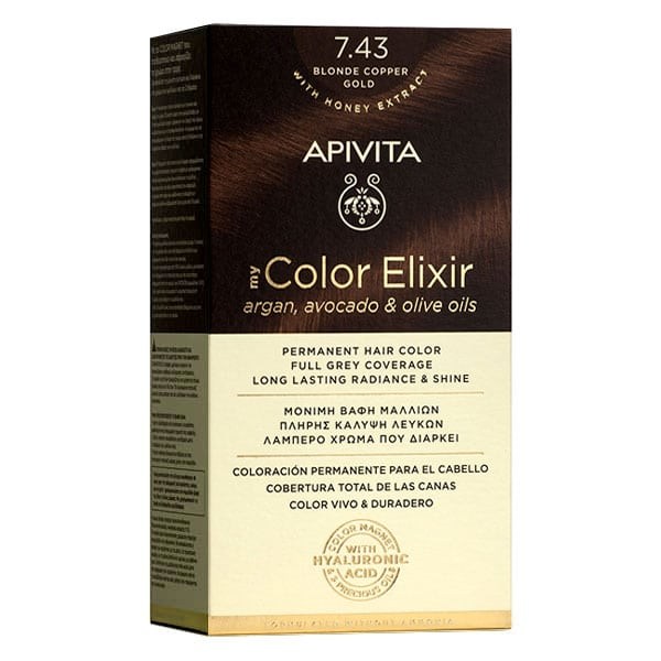 Apivita My Color Elixir 7.44 Blonde Intense Copper