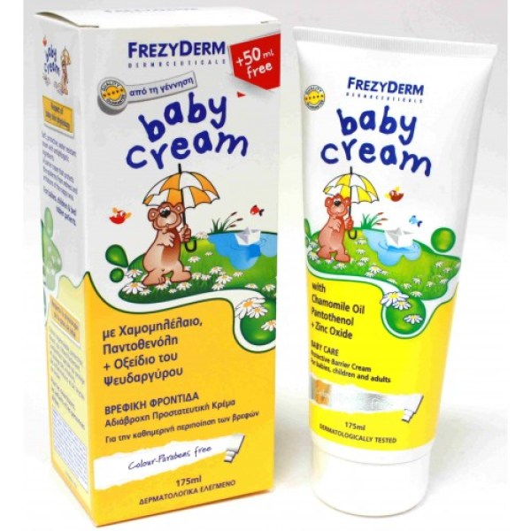 Frezyderm Baby Cream Προστατευτική Αδιάβροχη Κρέμα για Αλλαγή Πάνας, 175m