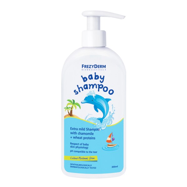 Frezyderm Baby Shampoo Απαλό Σαμπουάν με Χαμομήλι για Βρέφη, Παιδιά κι Ενήλικες, 200+100ml Δώρο