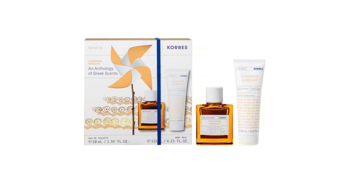Korres Promo Cashmere Kumquat Eau De Toilette 50ml & Body Milk 125ml