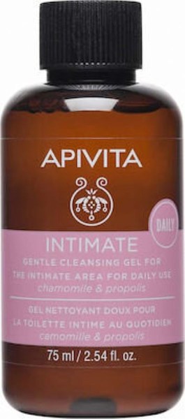 Apivita Intimate Daily Gel Καθαρισμού για την Ευαίσθητη Περιοχή με Χαμομήλι & Πρόπολη 75ml