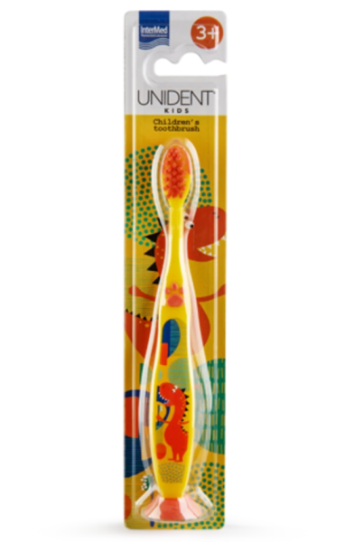 Intermed Unident Kids Toothbrush Yellow για 3+ ετών, 1 τεμάχιο
