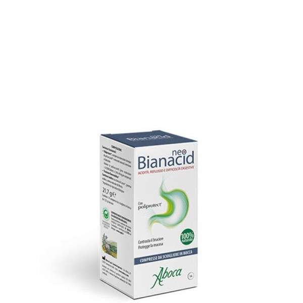 Aboca Neo Bianacid για Οξύτητα & Παλινδρόμηση του Γαστροοισοφαγικού Βλεννογόνου, 14 ταμπλέτες