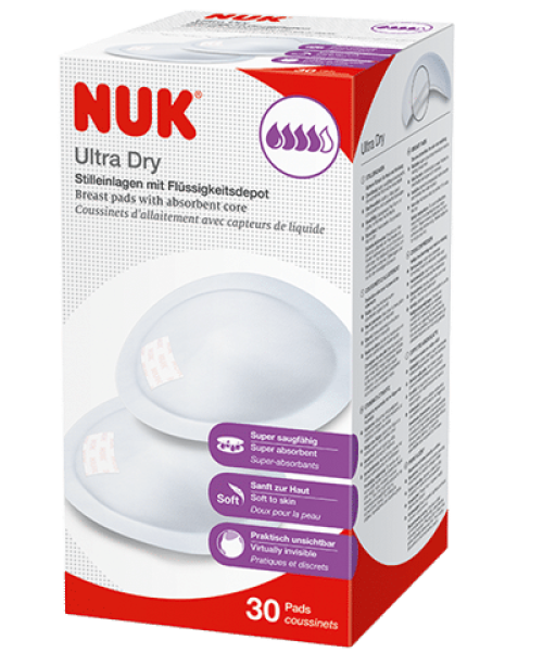 Nuk Ultra Dry Επιθέματα Στήθους, 30 τεμάχια