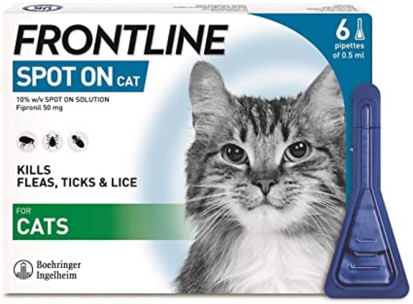 Frontline Spot On Cat- Για Πρόληψη & Θεραπεία Των Παρασιτώσεων, 3x0,5ml