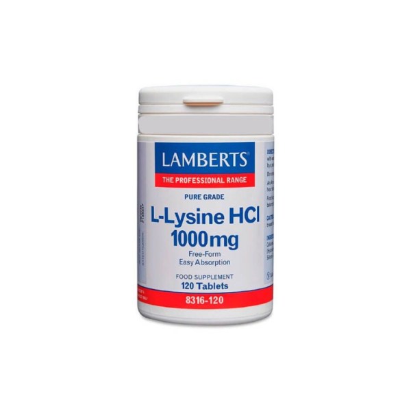 LAMBERTS L-Lysine HCI 1000mg 120tabs Συμπλήρωμα διατροφής 120 Ταμπλέτες