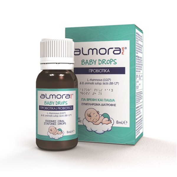 Almora Plus Baby Drops,Σταγόνες για Βρέφη και Παιδιά 8ml