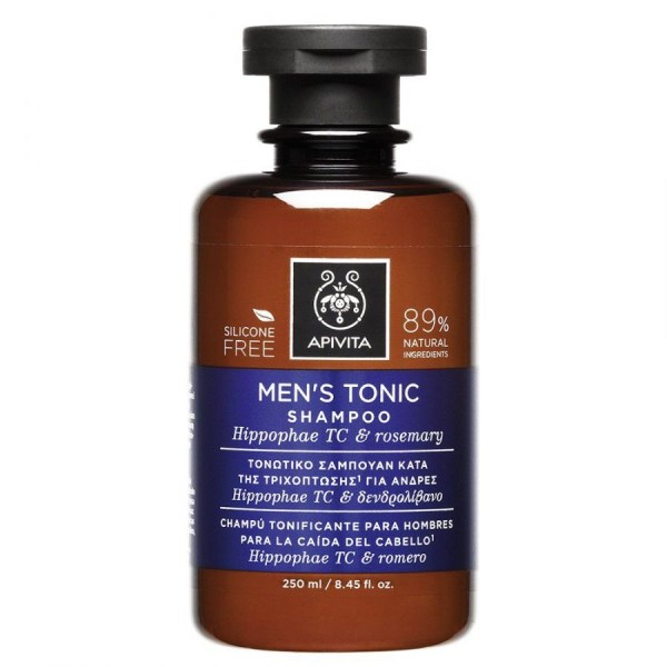 Apivita Tonic Men's Tonic Shampoo Τονωτικό Σαμπουάν για Άνδρες με Hippophae TC & Δενδρολίβανο, 250ml