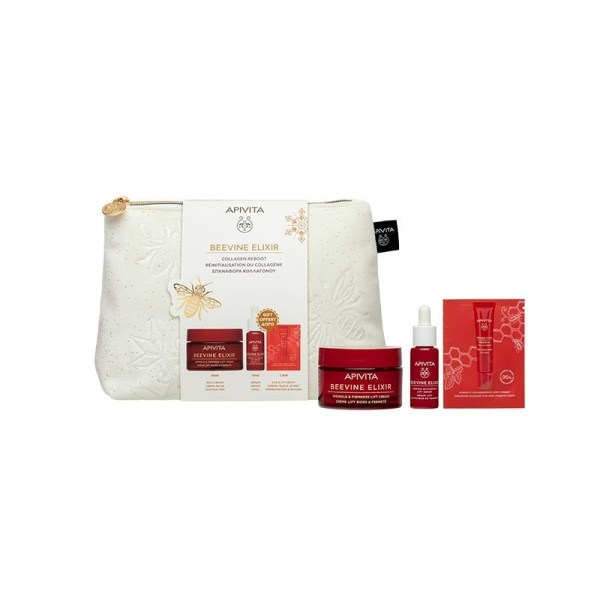Apivita Promo Beevine Elixir Rich Texture, 50ml & Serum, 10ml & Eye & Lip Cream, 1.5ml
