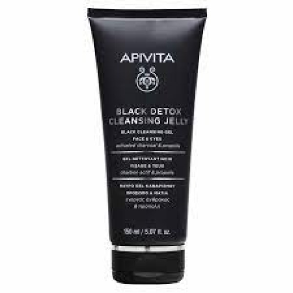 Apivita Black Detox Cleansing Jelly for Face & Eyes 150ml