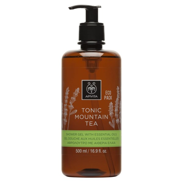 Apivita Tonic Mountain Tea Shower gel with essential oils 500 ml