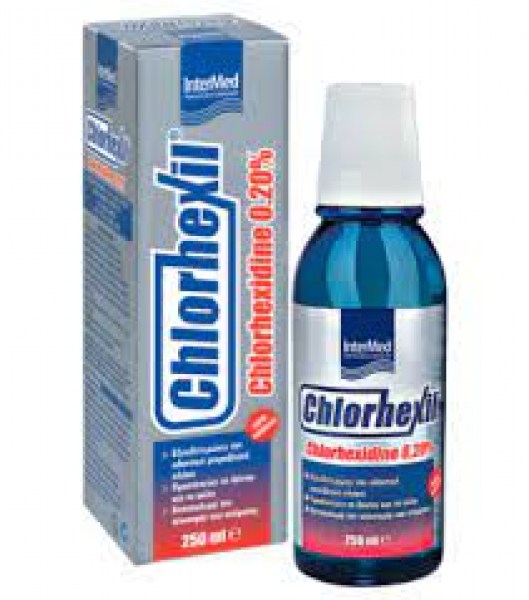 Chlorhexil 0.20% Διάλυμα Χλωρεξιδίνης 0,20% Με Εκχυλίσματα Βοτάνων Χωρίς Οινόπνευμα για Τοπική Στοματική Χρήση 250ml