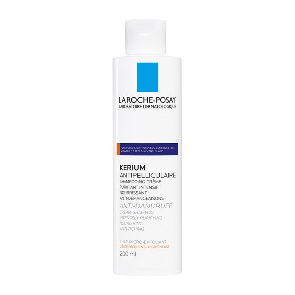 La Roche Posay Kerium Antipelliculaire Creme Shampoo Dry Hair - Σαμπουάν κατά της Πιτυρίδας, 200ml
