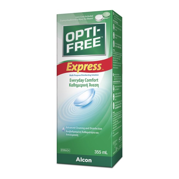 Alcon Opti Free Express Υγρό Φακών Επαφής, 355ml