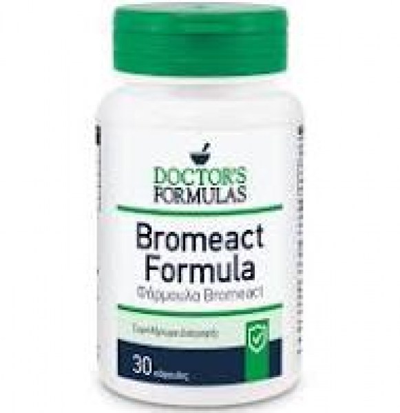Doctor's Formulas Bromeact Formula Συμπλήρωμα Διατροφής που Περιέχει το Ένζυμο Βρομελίνη που Συμβάλλει στη Φυσιολογική στη Φυσιολογική Λειτουργία του Ανοσοποιητικού Συστήματος x30 