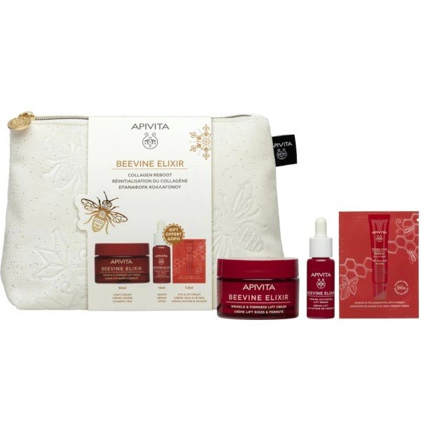 Apivita Promo Beevine Elixir Light Texture, 50ml & Serum, 10ml & Eye & Lip Cream, 1.5ml