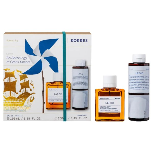 Korres Promo Lefko Eau De Toilette, 100ml & Αφρόλουτρο, 250ml