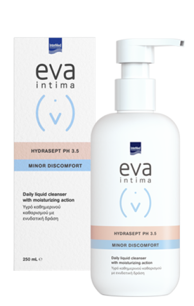 Eva Intima Hydrasept pH3.5 Minor Discomfort Υγρό Καθαρισμού Για Την Ευαίσθητη Περιοχή, 250ml
