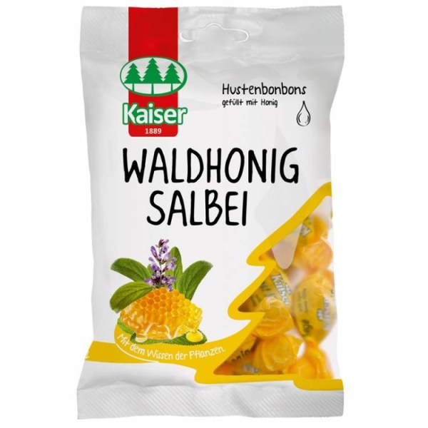 Kaiser Waldhonig Salbei Καραμέλες για το Βήχα με Μέλι & Φασκόμηλο, 90g