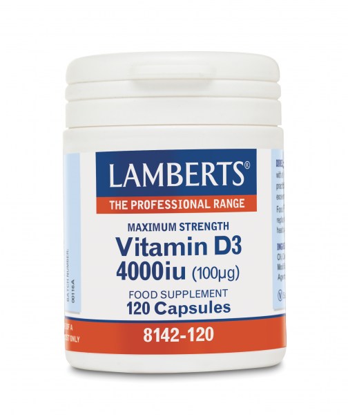 Lamberts Vitamin D3 4000IU 120 Caps 