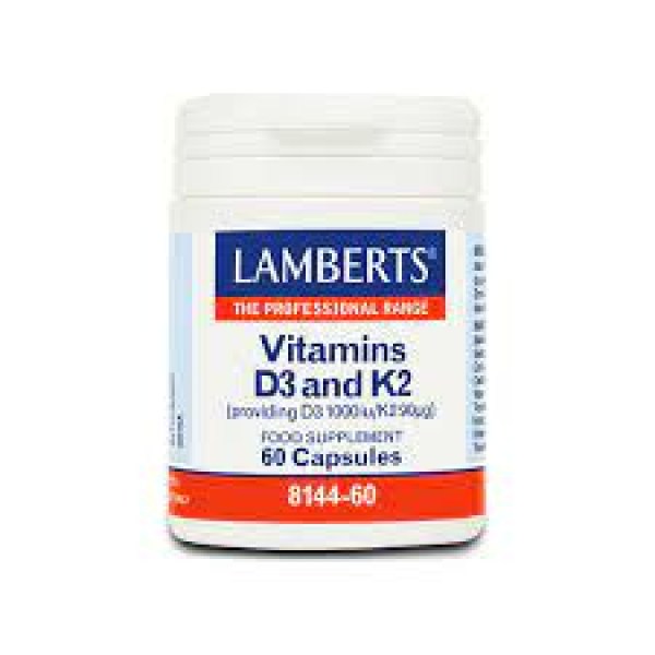 Lamberts Vitamin D3 1000iu & K2 90μg 60cap 