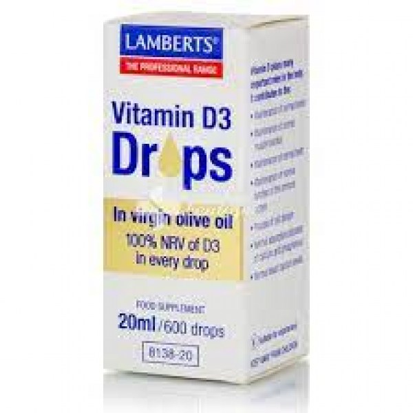 Lamberts Vitamin D3 Drops (200iu) 20ml