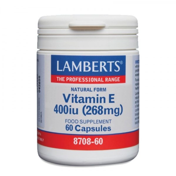 Lamberts Natural Form Vitamin E 400iu (268mg) Βιταμίνη Ε 60cap