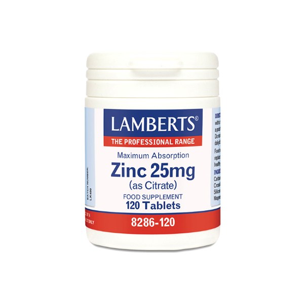 Lamberts Zinc 25mg ( as Citrate ) Ψευδάργυρος ως Κιτρικός 120tab