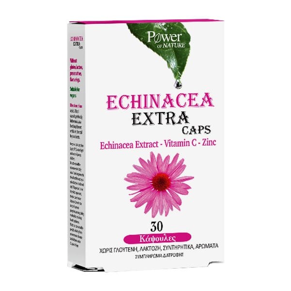 Power Health Echinacea Extra Caps Echinacea Extract - Vitamin C - Zinc x 30 Caps 1+1 ΔΩΡΟ 