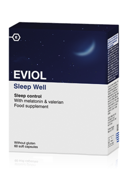 Eviol Sleep Well, 30caps Συμπλήρωμα Διατροφής για την Αϋπνία, 30κάψουλες