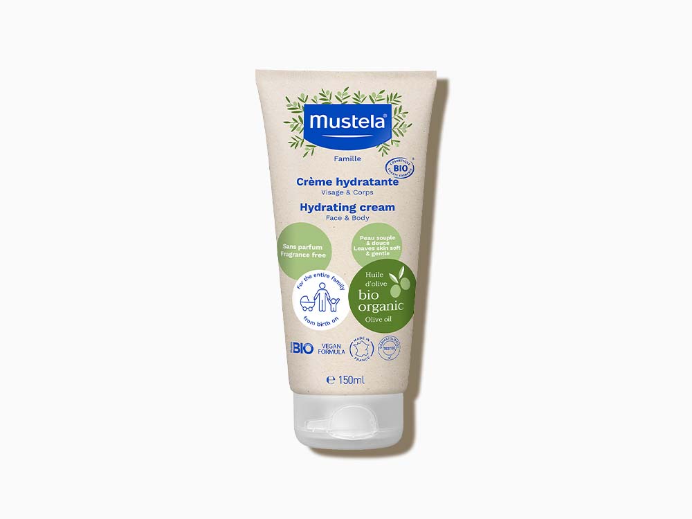 Mustela Organic Hydrating Cream Face & Body Βιολογική Ενυδατική Κρέμα Προσώπου & Σώματος, 150ml